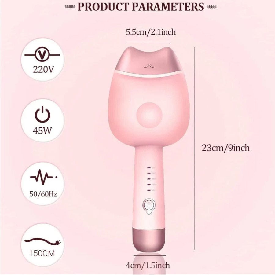 Plancha Rizadora de larga duración. Onda Cerámica de 32mm