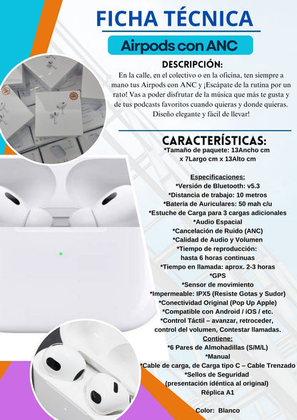 Airpods 2da Generación con ANC