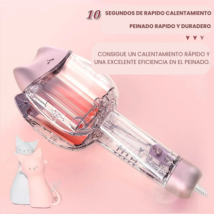 Plancha Rizadora de larga duración. Onda Cerámica de 32mm